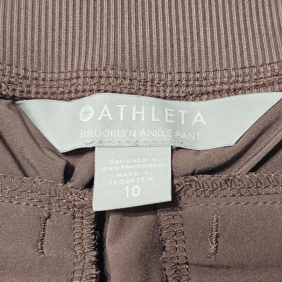 ATHLETA Mid-rise Brooklyn Ankle Pant Size Brown 10 - Picture 6 of 9